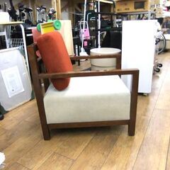 ソファ 1人掛け 幅62 布製 椅子 イス いす ソファー ファブリック リビング 1Pソファ 札幌市厚別区 厚別店の画像