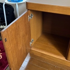 【無料】木製キャビネット / テレビ台 / リビング収納 (レトロ)の画像