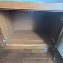 【無料】木製キャビネット / テレビ台 / リビング収納 (レトロ)の画像