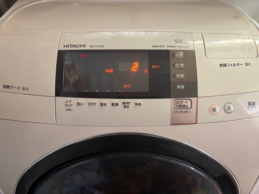 ドラム式　洗濯機　BD Ｖ3700 日立
