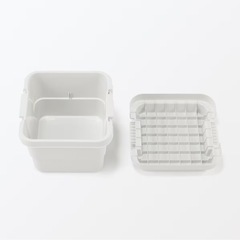 【無印良品】頑丈収納ボックス・ダークグレー・小 の画像