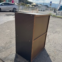 カラーボックス　黒2段の画像