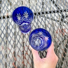 切子ペアグラスの画像