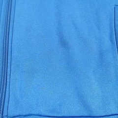 adidas パーカー 140サイズ 青/グレーの画像