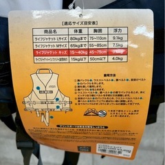 ライフジャケット　シュノーケリングの画像