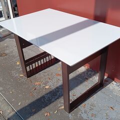 ニトリ　NITORI　伸長式　ダイニングテーブル　定価21,990円　ロピア2　サイズ（約）幅92.5(伸長時120.5)×奥75.5×高69.5　　■近隣配送無料 買取GO‼　栄和店の画像