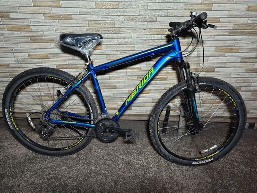MERIDA マウンテンバイク ブラック/ブルー(中古) 中古自転車 メリダ MERIDA MTB 3×8段変速 470MM 軽整備済み 防犯登録