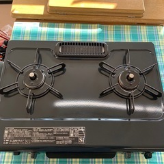 美原店 Paloma パロマ LP用 ガステーブル IC-S37K-2L 2022年製 左強火　グリル付きの画像