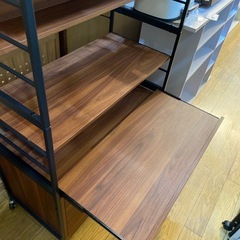 ⭐️オシャレ⭐️2面レンジボード スリム ヴィンテージ風　アイアン レール引き出し No.2650 KEの画像