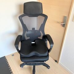 《決まりました!!》オフィスチェア  リクライニング・ フットレスト・ロッキング機能・付き  S字立体背もたれ ハイバック 高反発座面 の画像