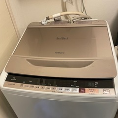 お譲り決定しました。日立全自動洗濯機　2017年式　9Lの画像