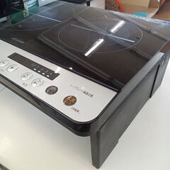 ★ジモティ割あり★ アイリスオーヤマ 2口IHコンロ IHK-W12SP-B  23年製 動作確認／クリーニング済み TK7183【リユースのサカイつくば店】の画像