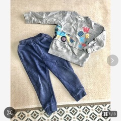 【お引取り先決定】男の子95cm  秋冬物  上下4セット の画像