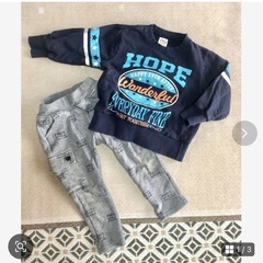 【お引取り先決定】男の子95cm  秋冬物  上下4セット の画像