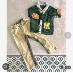 【お引取り先決定】男の子95cm  秋冬物  上下4セット の画像