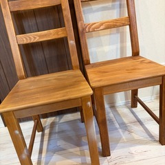 木製イス2脚
セット