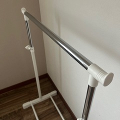 ハンガーラック  物干し ホワイト パイプの画像