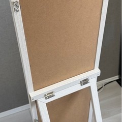 VECELO スタンドミラー 117×27cm ホワイトの画像