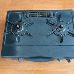 Rinnai 2バーナー ガスコンロ ブラック　都市ガス　【岐阜市手渡し希望】の画像
