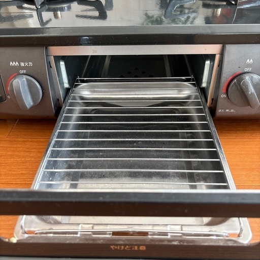 Rinnai 2バーナー ガスコンロ ブラック　都市ガス　