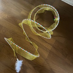 お花モチーフの可愛いキャットタワーの画像