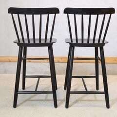 TON(トン)のIronica(アイロニカ) カウンターチェア 2脚セットです。レストランやカフェでも活躍するシンプルなウィンザータイプのハイチェア。ナチュラルな北欧スタイルにおススメ。 の画像