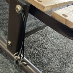 M167 折りたたみ　ベットフレーム　　ブラックの画像