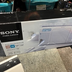 ☆現状品☆SONY スリムスタイルCDラジオ　2010年製の画像