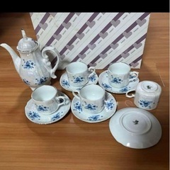 ティーセット　ティーカップ　5客　来客用　オーロラ加工keinan chinaの画像