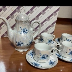 ティーセット　ティーカップ　5客　来客用　オーロラ加工keinan chinaの画像