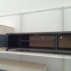 ★リユースのサカイ日立店★HJ8231 朝日木材加工株式会社 テレビ台 ダークブラウン H31.5×D40×W118 クリーニング済み の画像