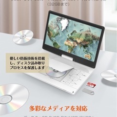 ポータブルDVDプレイヤー 15.6インチ 新品同様
の画像