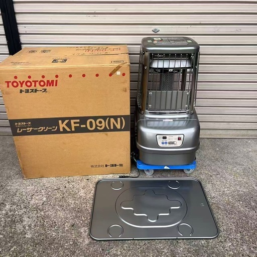【美品】業務用石油ストーブ TOYOTOMI トヨトミ 強制通気形開放式ストーブ 倉庫・事務所など 追加写真有 KF-09(Ｎ) 00年製 ファンヒーター