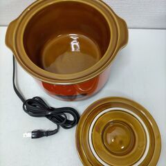  送料無料 imarflex ミニクロック スロークッカー 電気調理鍋 赤　オレンジ　レトロ家電 ビンテージ キッチン用品 3201 箱付き 説明書付き 電気陶器鍋  レトロ  251107-4Yの画像