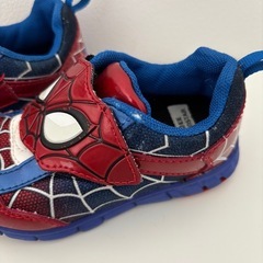 スパイダーマン　キッズ　シューズの画像
