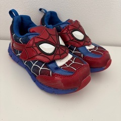 スパイダーマン　キッズ　シューズの画像