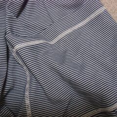 未使用 ボーダー レディース フード付き カーディガン M-L お譲りします。の画像