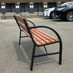 ガーデンベンチ　幅122cm×奥行き48cm×高さ74cm　中古品の画像