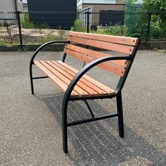 ガーデンベンチ　幅122cm×奥行き48cm×高さ74cm　中古品の画像