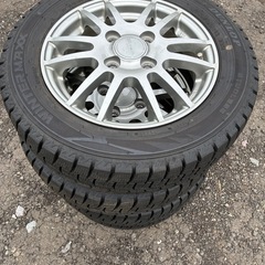 値下げ！！バリ山スタッドレス2024年製アルミつきの画像