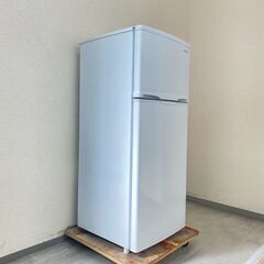中古家電セット(冷蔵庫  IRISOHYAMA 118L 2021年製 IRSD-12B-W 洗濯機 Haier 6kg 2020年製 JW-C60C)の画像