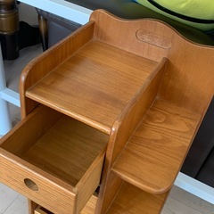 美原店 木製 タワーラック 小物入れ　引き出し収納の画像