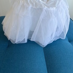 キッズドレス 白 チュール レース フォーマル 発表会 結婚式　120の画像