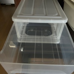 美品✨プラスチック収納ケースの画像