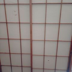 障子戸 上下合わせて8枚（中古）の画像