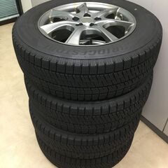 【🍀美品】ブリヂストン・スタットレスタイヤ「VRX２」１９５／６５Ｒ１５ アルミホィール付・合計4本「管理No1-2」の画像