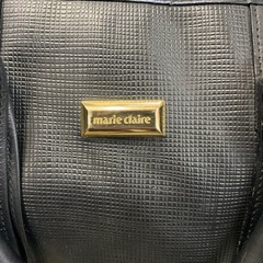 marie claire ブラックボストンバッグの画像