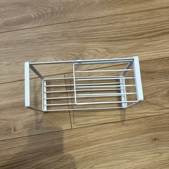 調味料スチール棚とクリップ2個の画像