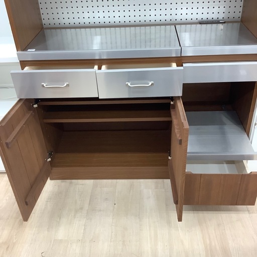 【unico】美品3枚扉レンジボードのご紹介です【トレファク東大阪箕輪店】