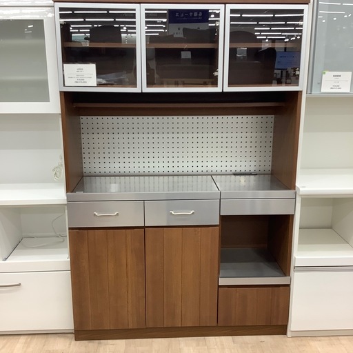 【unico】美品3枚扉レンジボードのご紹介です【トレファク東大阪箕輪店】